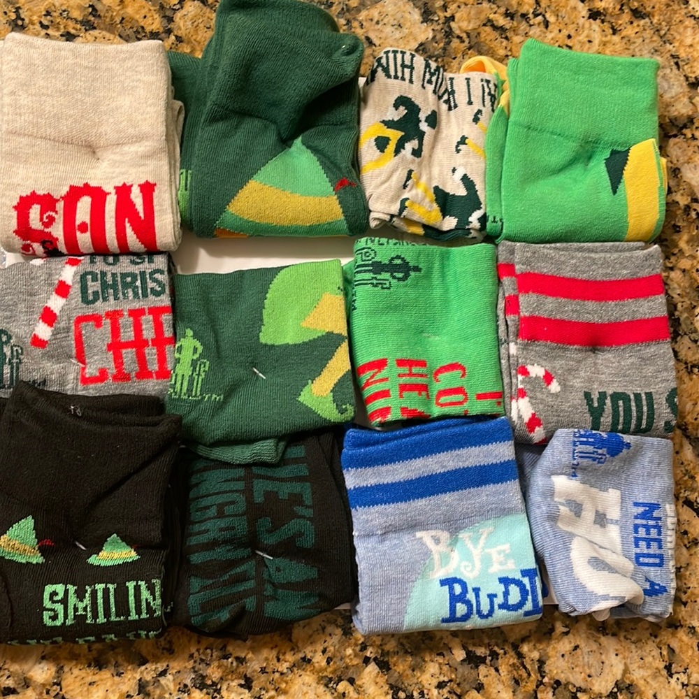 Elf 12 Days Of Socks